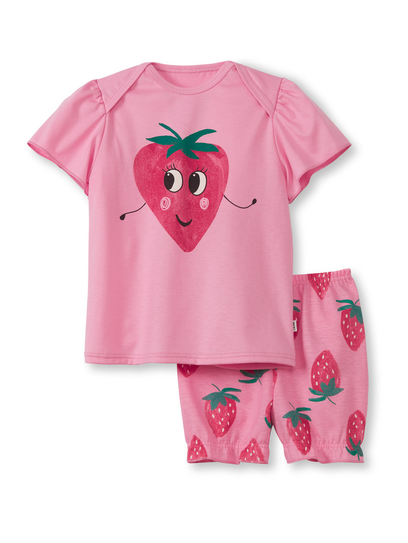 Pyjama Calida Toddlers Strawberry Short Pyjama Rose Enfant | FRW-5955941