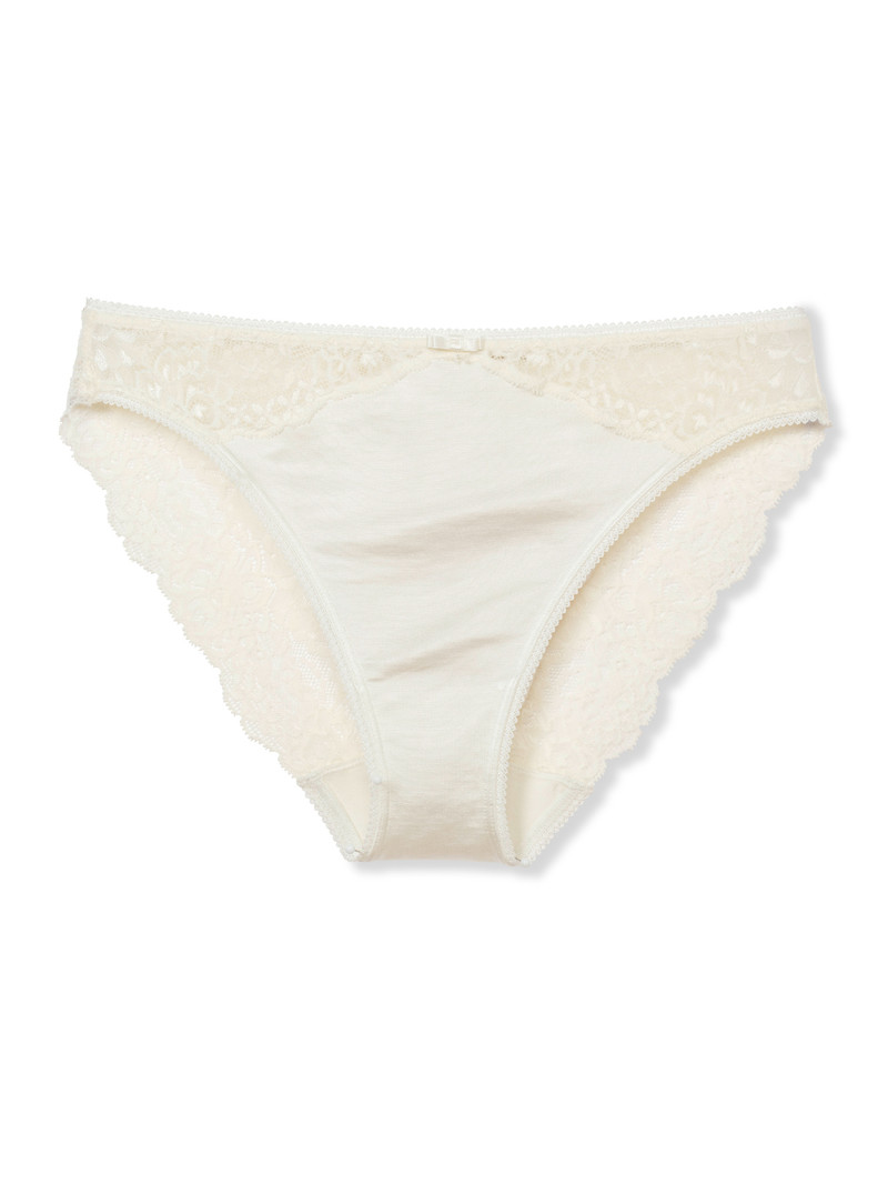 Sous Vêtement Calida Sensual Secrets Brief Alabaster Crème Femme | BDH-1268031