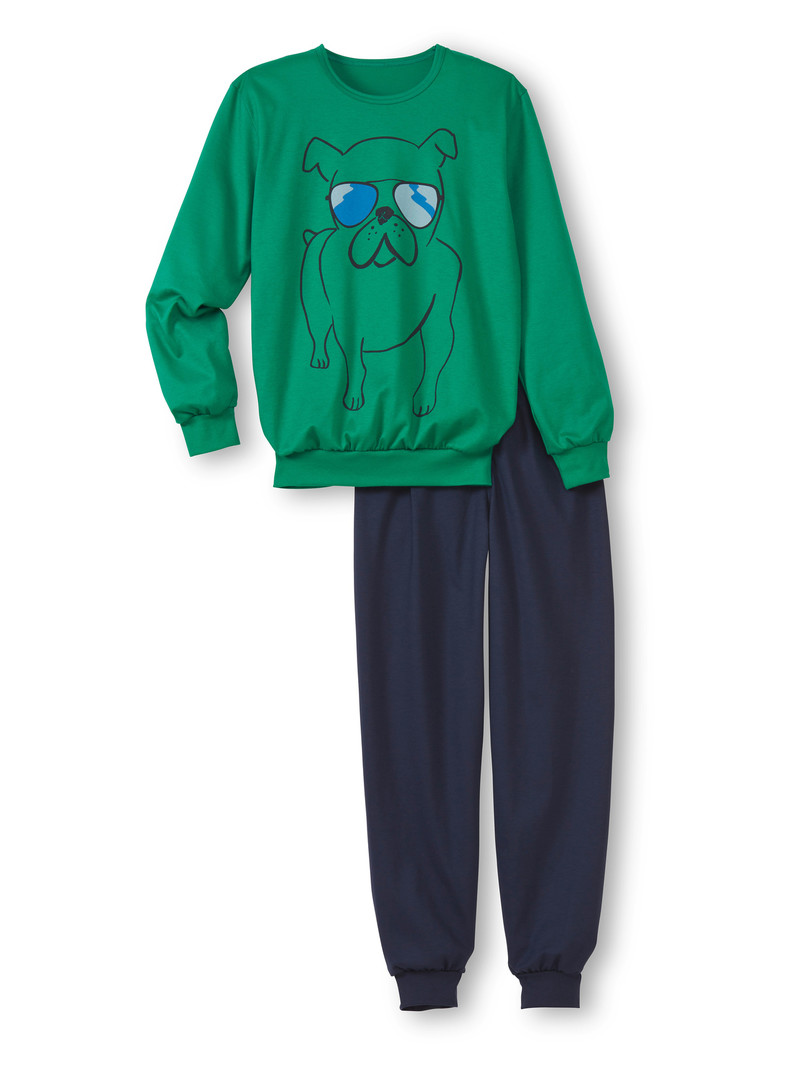 Pyjama Calida Kids Dog Pyjama With Cuff Vert Enfant | MFG-3420872