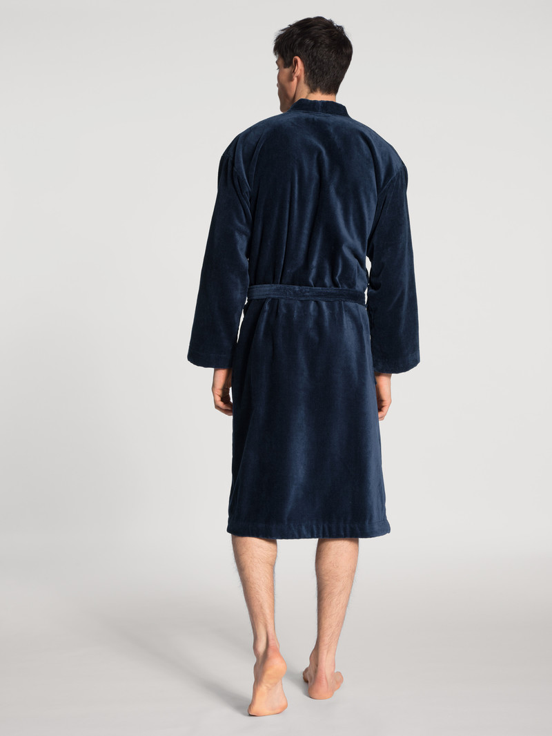 Pyjama Calida After Shower Bathrobe Bleu Foncé Enfant | LZF-2759703