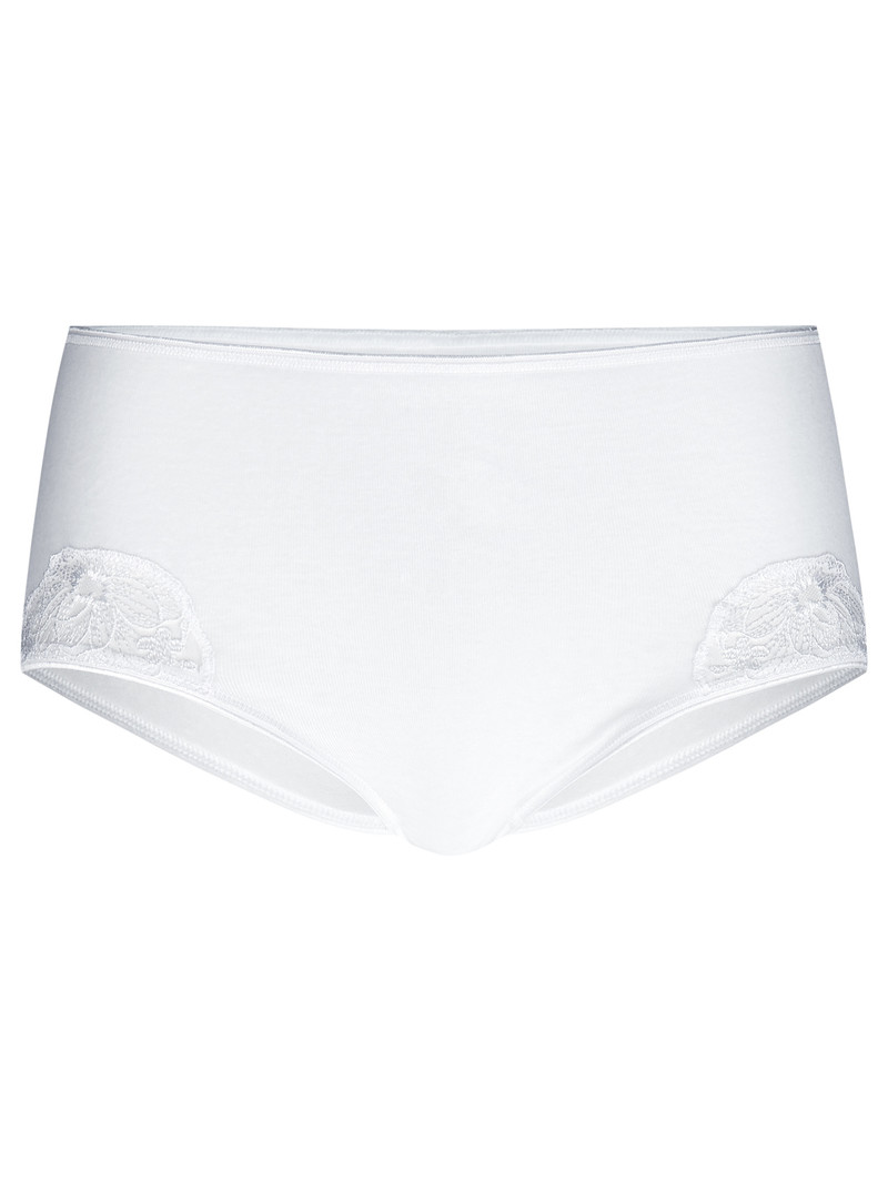 Sous Vêtement Calida Cotton Desire Midi Brief Weiss Femme | BCB-2483199