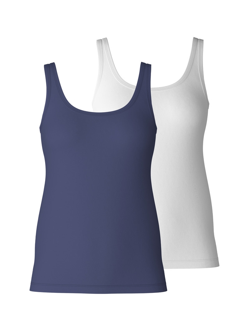 Sous Vêtement Calida Special Tank Top, 2-pack Bleu Femme | LIZ-6484374