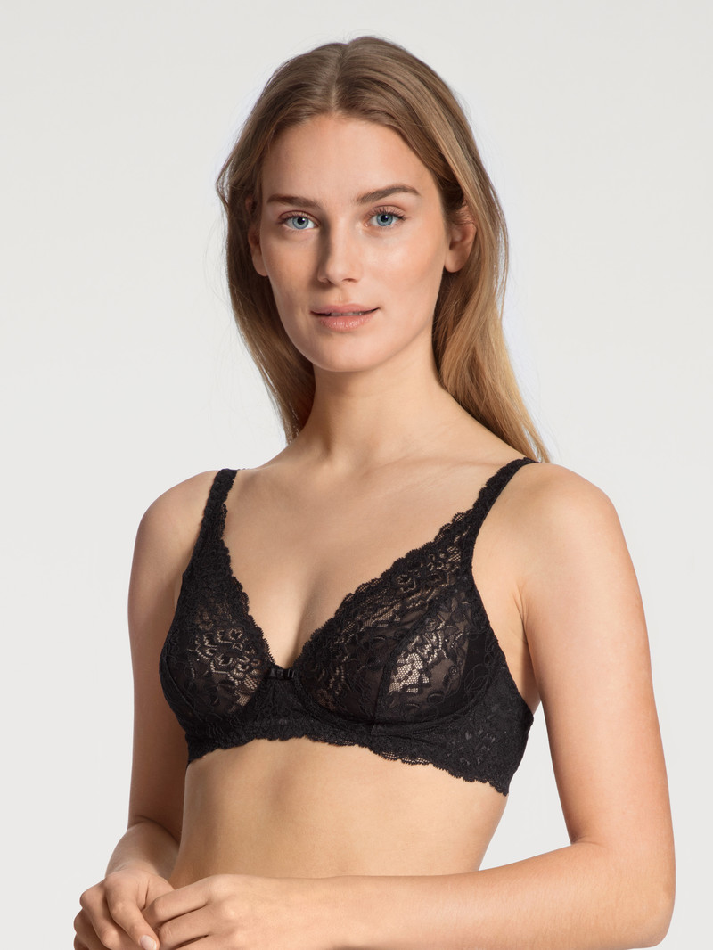 Sous Vêtement Calida Sensual Secrets Soft Non-wired Bra Schwarz Femme | MGF-6089382