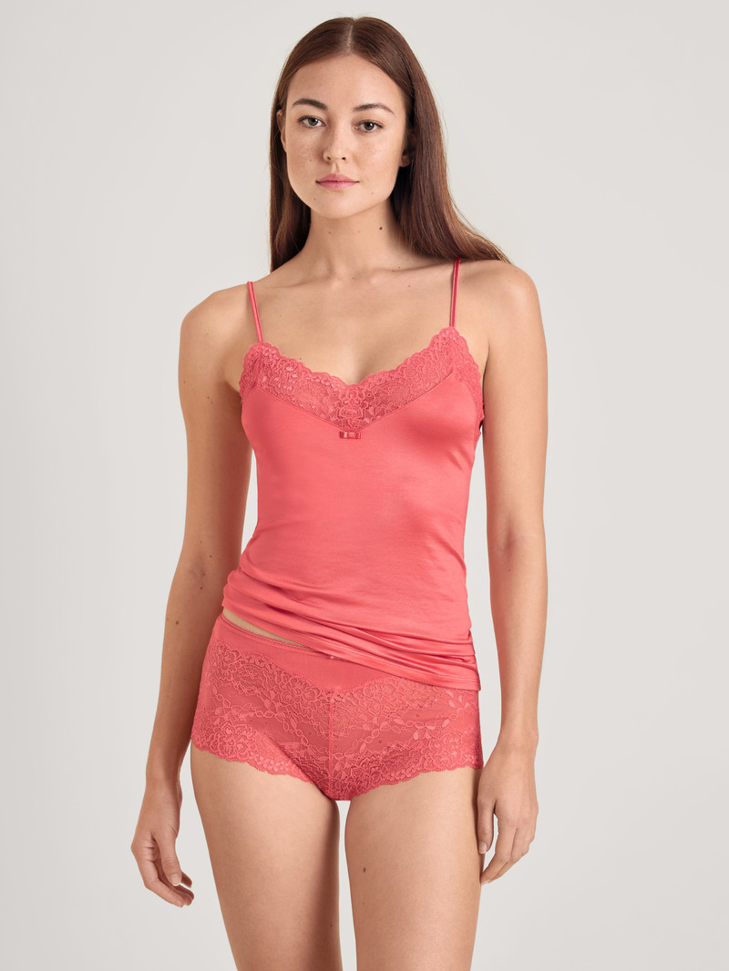 Sous Vêtement Calida Sensual Secrets Spaghetti Top Rose Femme | MUM-1178840