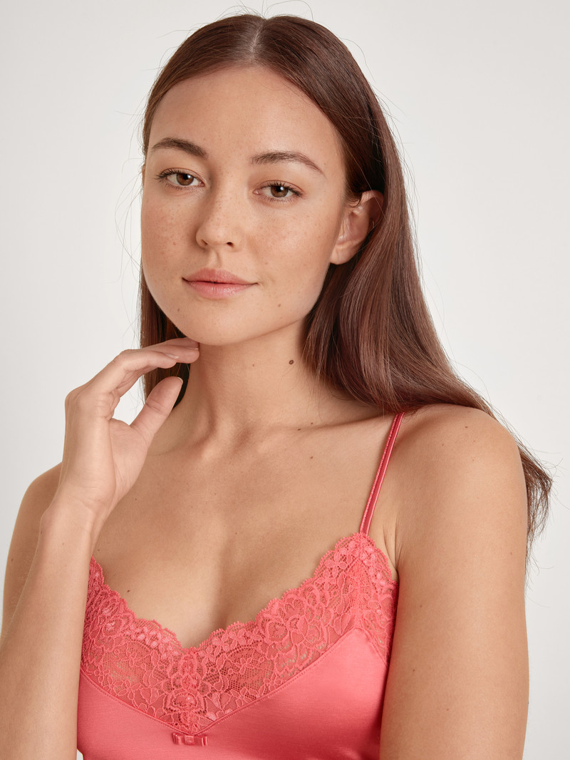 Sous Vêtement Calida Sensual Secrets Spaghetti Top Rose Femme | MUM-1178840