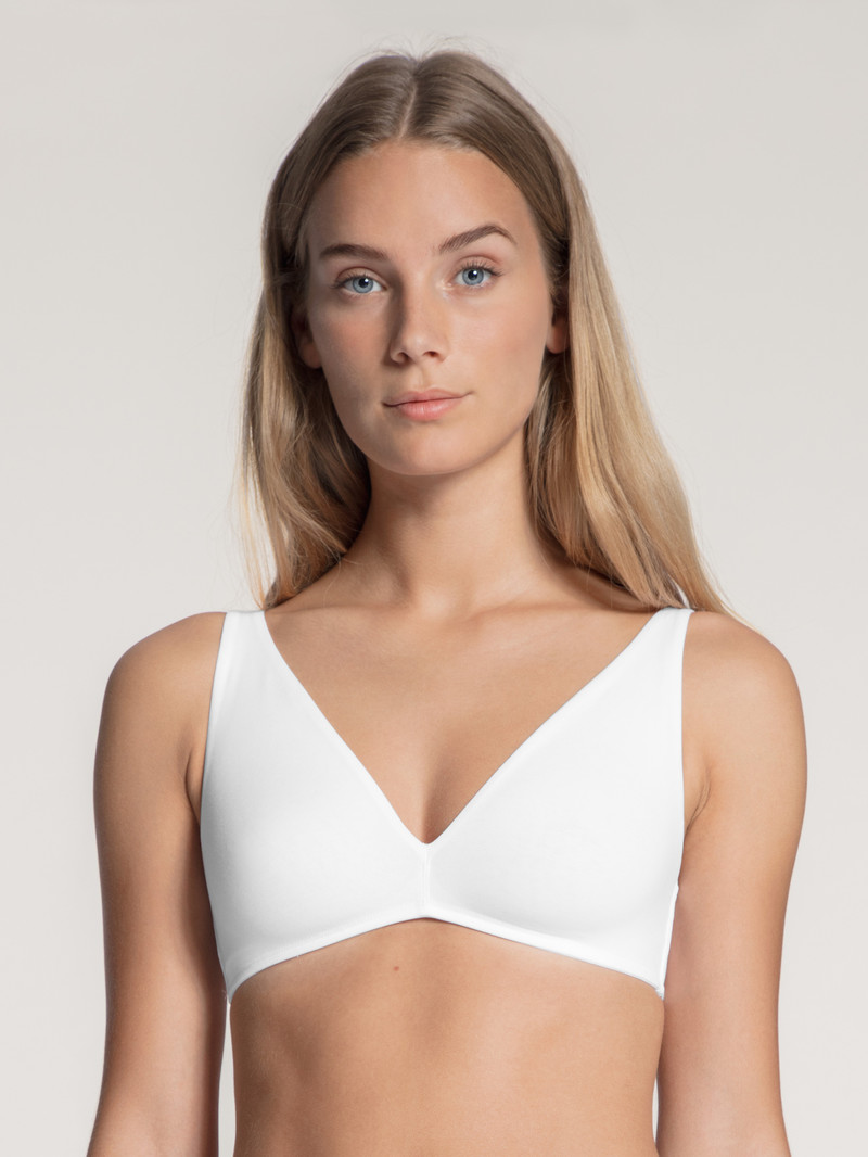 Sous Vêtement Calida Natural Comfort Soft Bra Weiss Femme | HLL-3971041