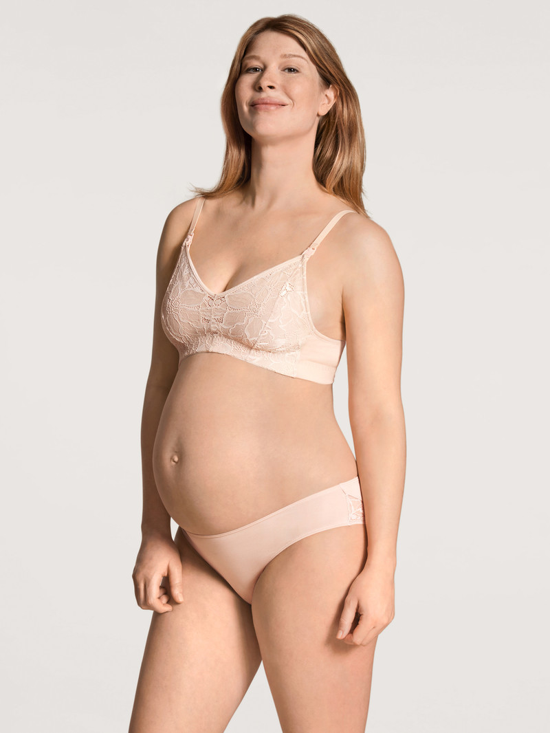 Sous Vêtement Calida 100% Nature Mum Nursing Bra Without Underwire, Cradle To Cradle Certified Rose Femme | TQT-2558525