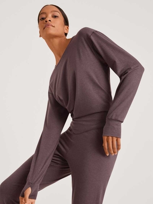 Deepsleepwear Calida Dsw Warming Shirt Long-sleeve Soft Taupe Femme | MSY-9129804