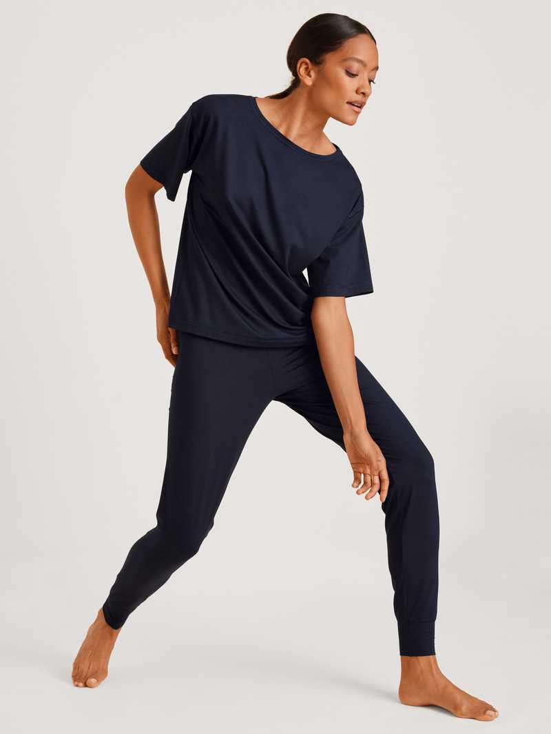 Deepsleepwear Calida Dsw Balancing Pants Noir Bleu Femme | WZS-5088726