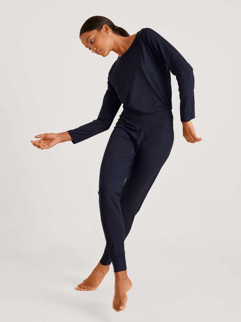 Deepsleepwear Calida Dsw Balancing Pants Noir Bleu Femme | WZS-5088726