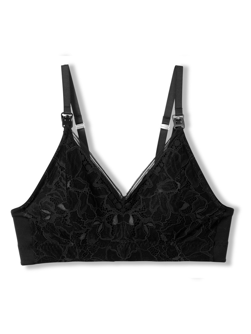 Sous Vêtement Calida 100% Nature Mum Nursing Bra Without Underwire, Cradle To Cradle Certified Noir Femme | GED-5826094