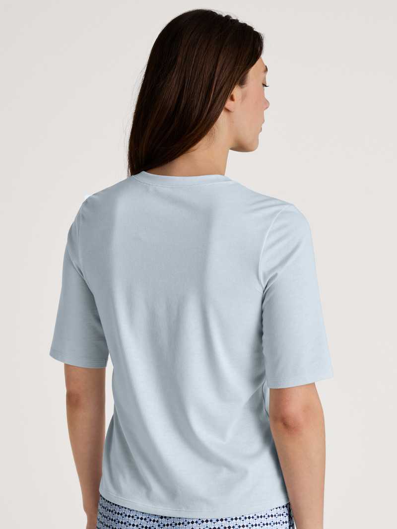 Loungewear Calida Favourites Joy Shirt Short Sleeve Arctic Ice Femme | CSP-8233530