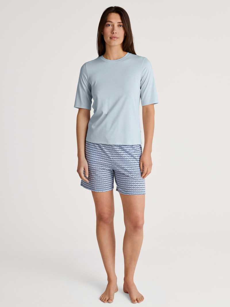 Loungewear Calida Favourites Joy Shirt Short Sleeve Arctic Ice Femme | CSP-8233530