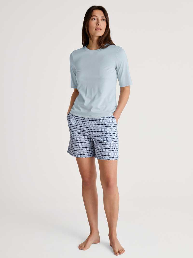 Loungewear Calida Favourites Joy Shirt Short Sleeve Arctic Ice Femme | CSP-8233530