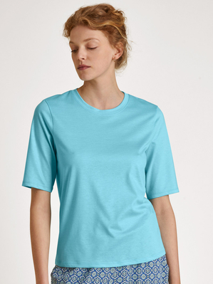 Loungewear Calida Favourites Energy Shirt Short Sleeve Bleu Femme | NYJ-8108506