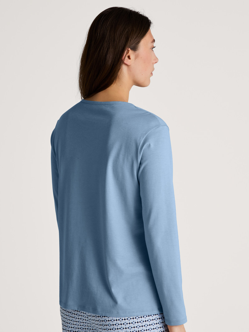 Loungewear Calida Favourites Joy Shirt Long Sleeve Endless Sky Femme | PXH-9233402