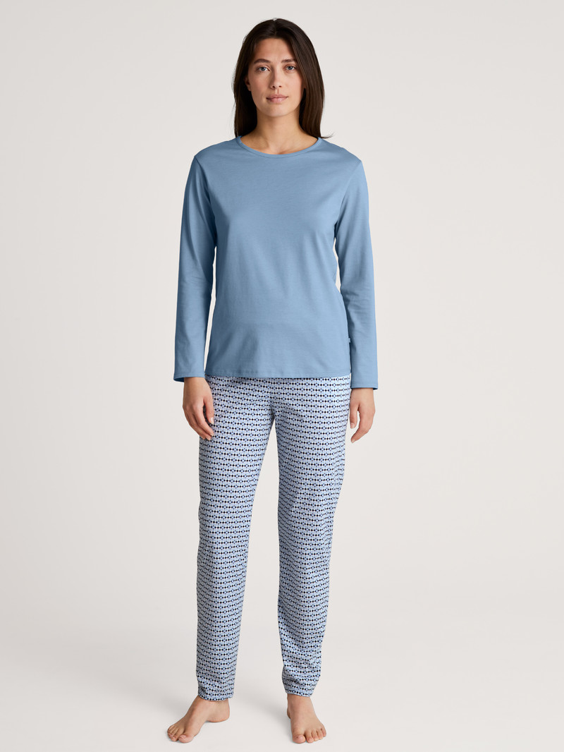 Loungewear Calida Favourites Joy Shirt Long Sleeve Endless Sky Femme | PXH-9233402