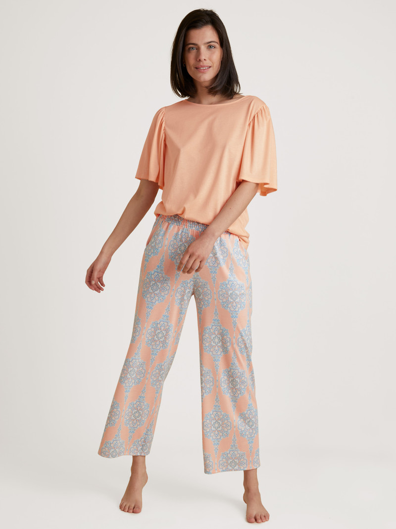 Loungewear Calida Favourites Balance Shirt Short Sleeve Peach Parfait Femme | HPR-4686406