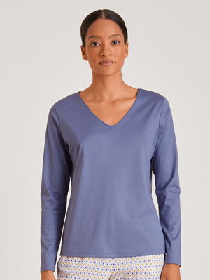 Loungewear Calida Favourites Lavender Shirt Long Sleeve Violette Femme | QLQ-8297987