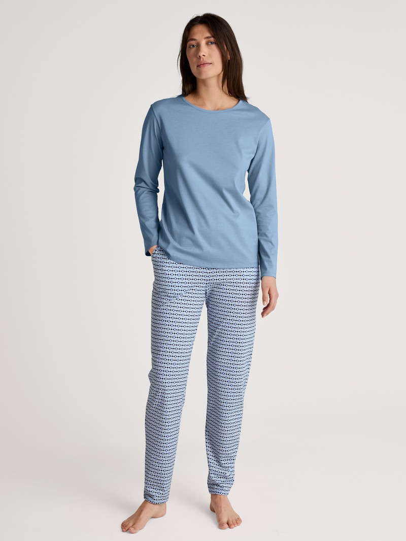 Loungewear Calida Favourites Joy Shirt Long Sleeve Endless Sky Femme | PXH-9233402