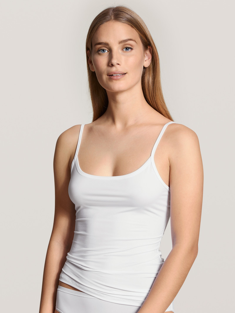 Sous Vêtement Calida Eco Sense Spaghetti Top Weiss Femme | OLN-7828622