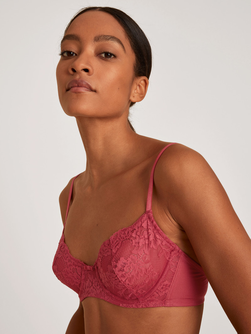 Sous Vêtement Calida Modal Sense Underwired Bra Rouge Femme | CDW-6065951