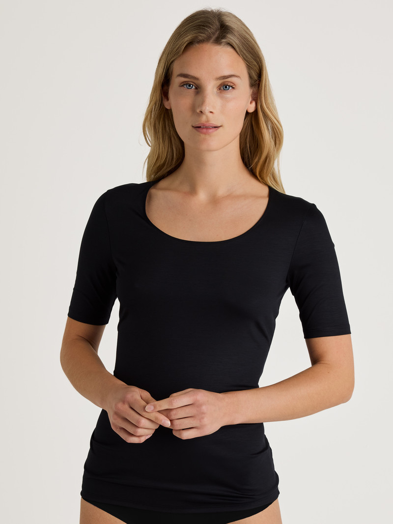 Sous Vêtement Calida Special Shirt Short Sleeve Schwarz Femme | KCS-9271329