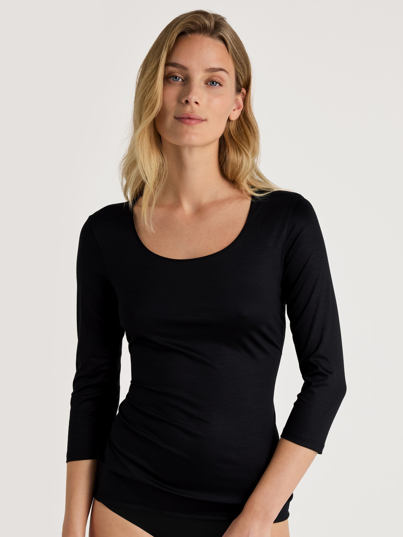 Sous Vêtement Calida Special Shirt 3/4 Sleeve Schwarz Femme | FBX-2350932