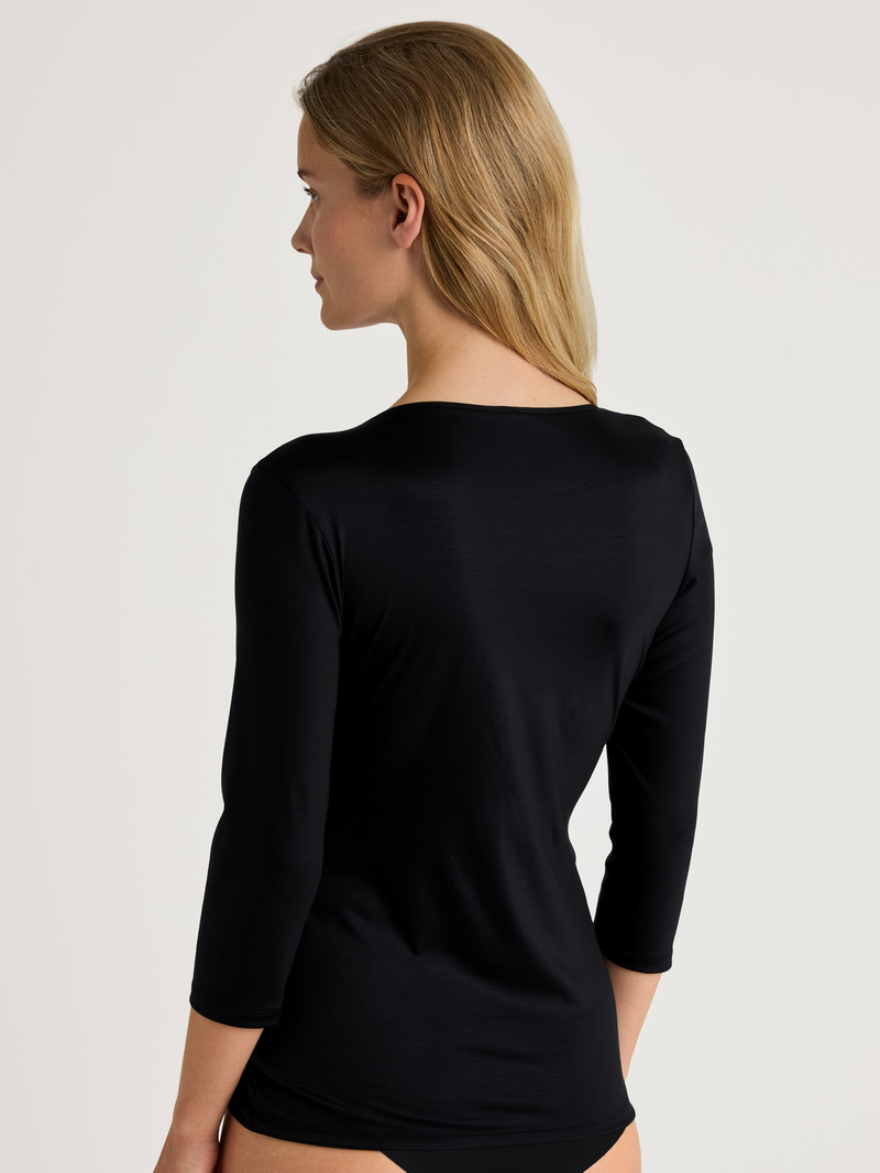 Sous Vêtement Calida Special Shirt 3/4 Sleeve Schwarz Femme | FBX-2350932