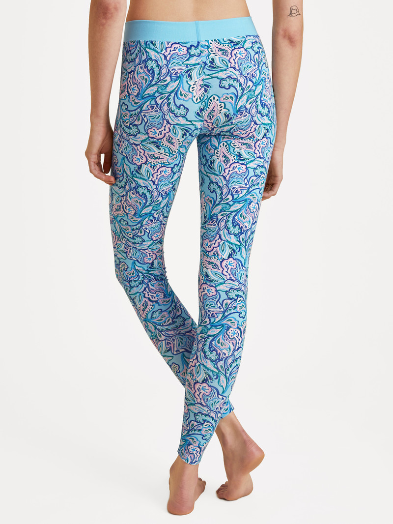 Loungewear Calida Elastic Trend Leggings Bleu Femme | QHL-8174563