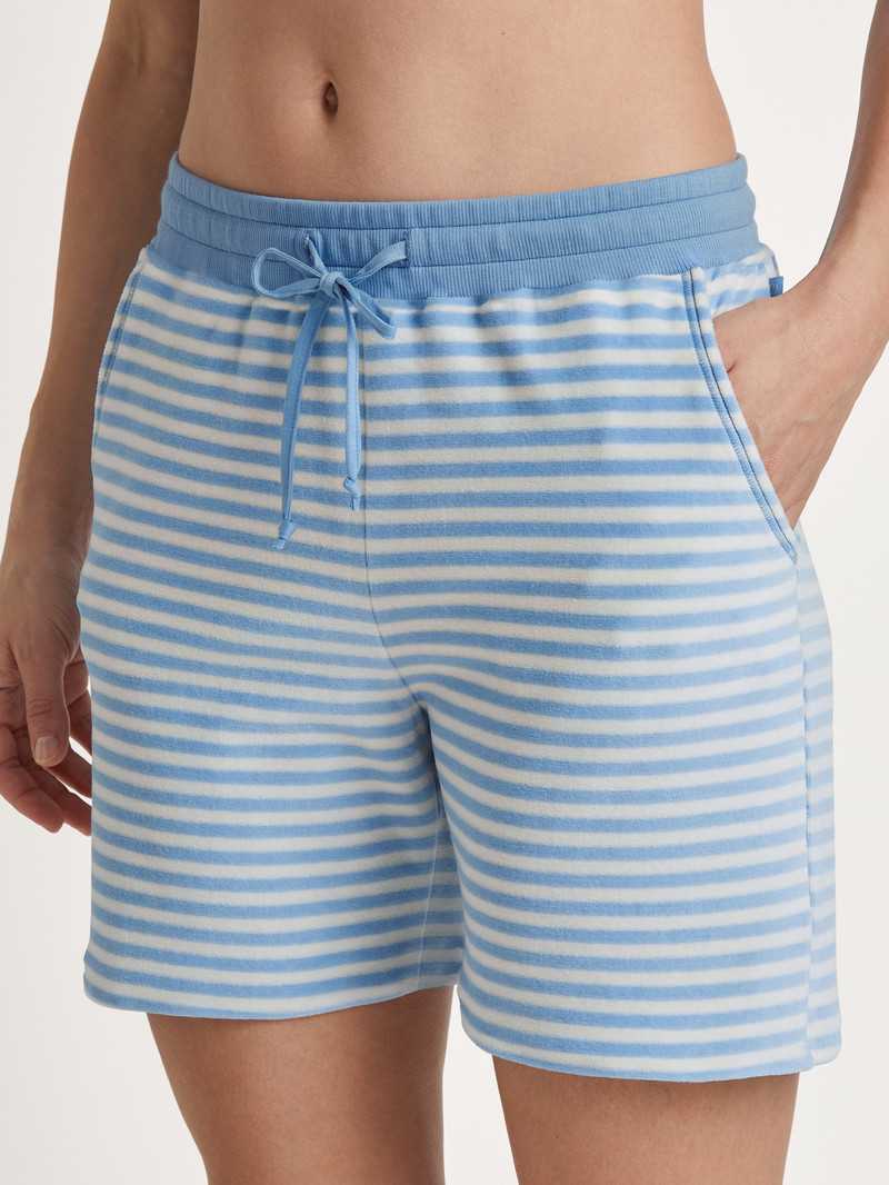 Loungewear Calida Lounge Velours Shorts Endless Sky Femme | YZN-3562834