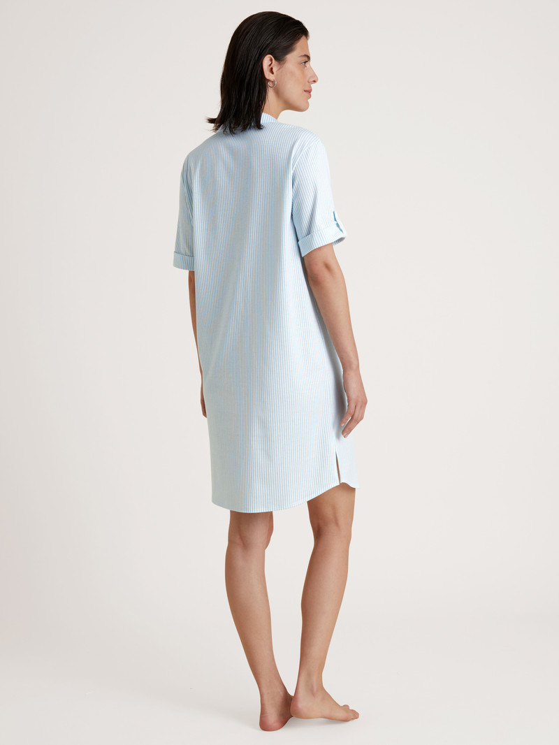 Loungewear Calida Amalfi Journey Nightdress, Length 95 Cm Bleu Femme | FIJ-7322147