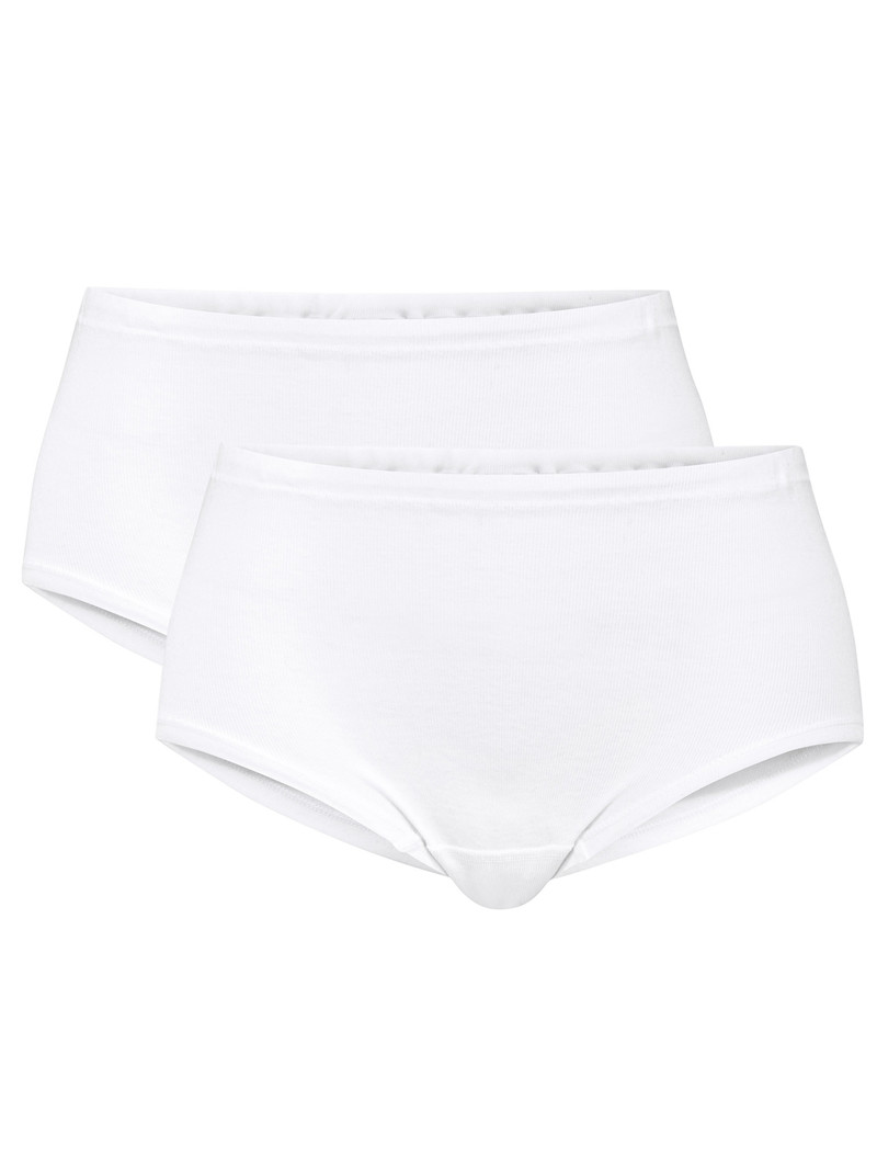 Sous Vêtement Calida Iconics Midi-brief, 2er-pack Weiss Femme | MHJ-6926074