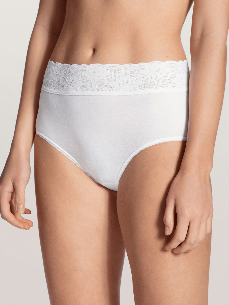 Sous Vêtement Calida Iconics Midi-brief, 2er-pack Weiss Femme | XMJ-4379176