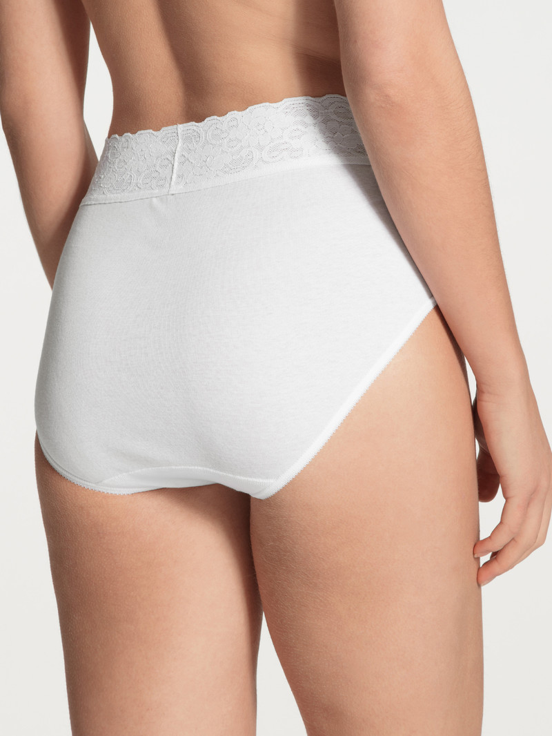 Sous Vêtement Calida Iconics Midi-brief, 2er-pack Weiss Femme | XMJ-4379176