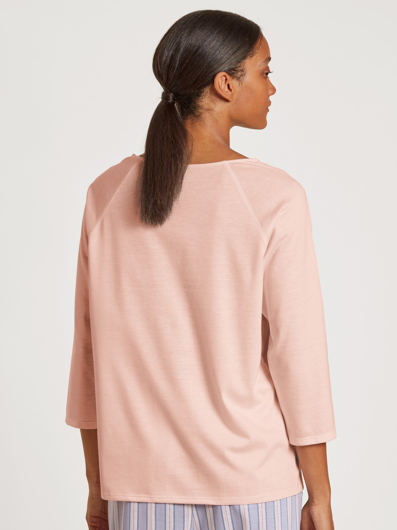 Loungewear Calida Favourites Rosy Shirt 3/4 Sleeve Pearl Blush Femme | FWU-7676647