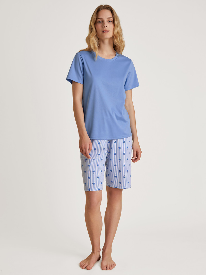 Loungewear Calida Favourites Serenity Shirt Short Sleeve Bleu Femme | HNS-1379617