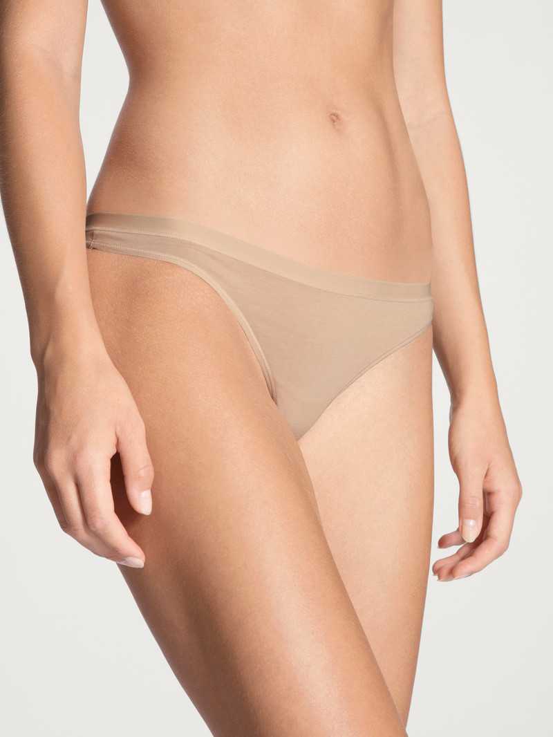 Sous Vêtement Calida Natural Comfort String Rose Femme | QUY-9121987