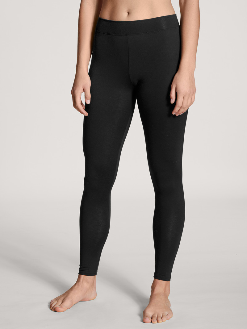 Loungewear Calida Elastic Leggings Schwarz Femme | OEO-8727435