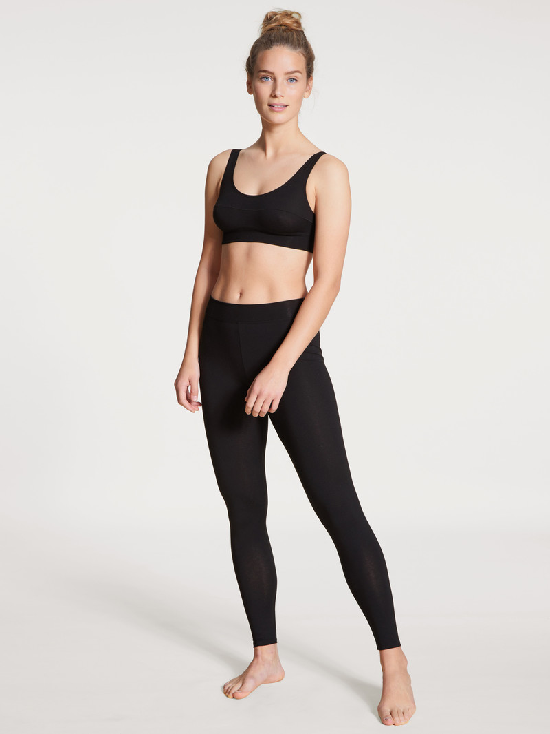 Loungewear Calida Elastic Leggings Schwarz Femme | OEO-8727435