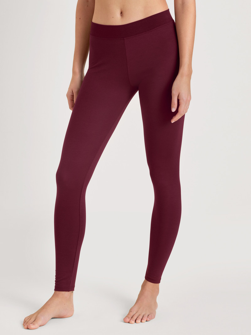 Loungewear Calida Elastic Leggings Rouge Femme | BVQ-3252010