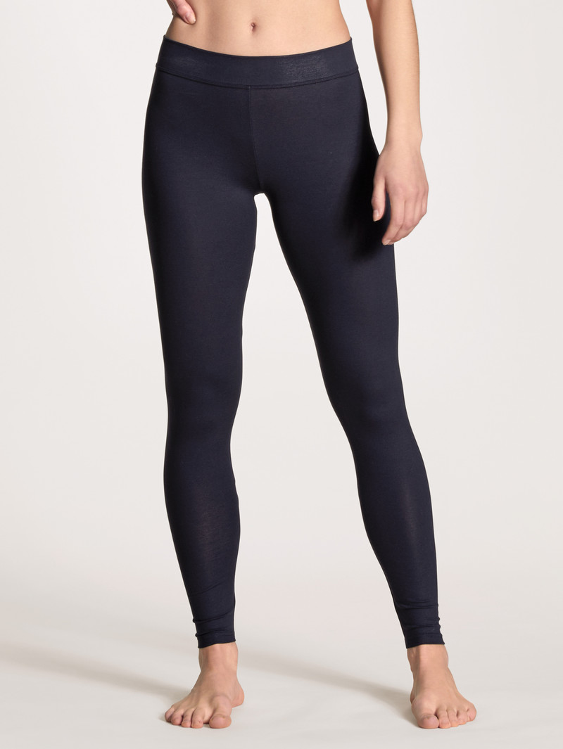 Loungewear Calida Elastic Leggings Noir Bleu Femme | BCJ-4144632