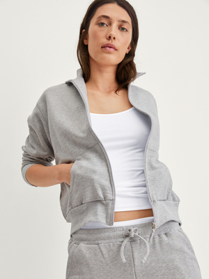 Loungewear Calida Circular Lounge Jacket, Cradle To Cradle Certified Grise Femme | WEC-0849232