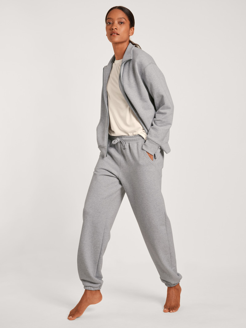 Loungewear Calida Circular Lounge Pants With Cuffs, Cradle To Cradle Certified Grise Femme | OSY-6248752