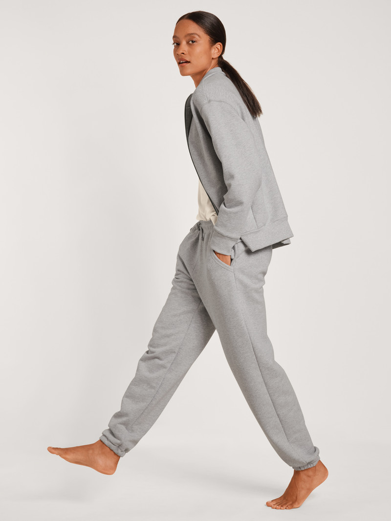 Loungewear Calida Circular Lounge Pants With Cuffs, Cradle To Cradle Certified Grise Femme | OSY-6248752