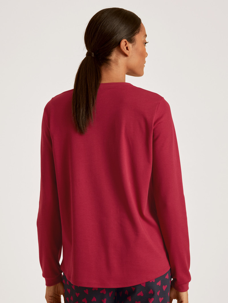 Loungewear Calida Favourites Holidays Shirt Long-sleeve Rouge Femme | VRK-3436192