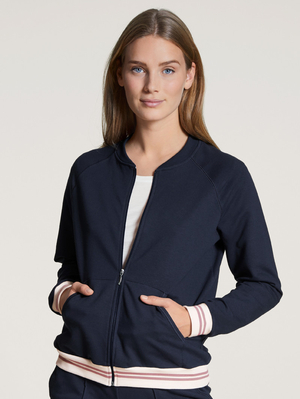 Loungewear Calida Favourites Lounge Jacket Noir Bleu Femme | RRX-4446064