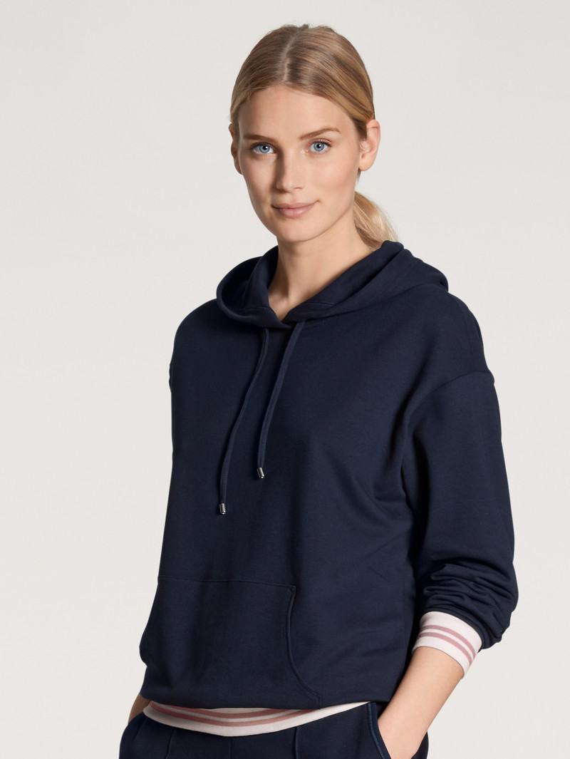 Loungewear Calida Favourites Lounge Hoodie Noir Bleu Femme | GXC-1828509