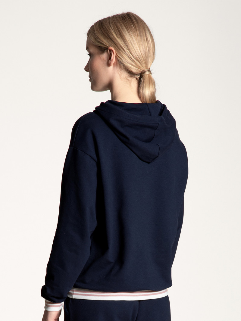 Loungewear Calida Favourites Lounge Hoodie Noir Bleu Femme | GXC-1828509