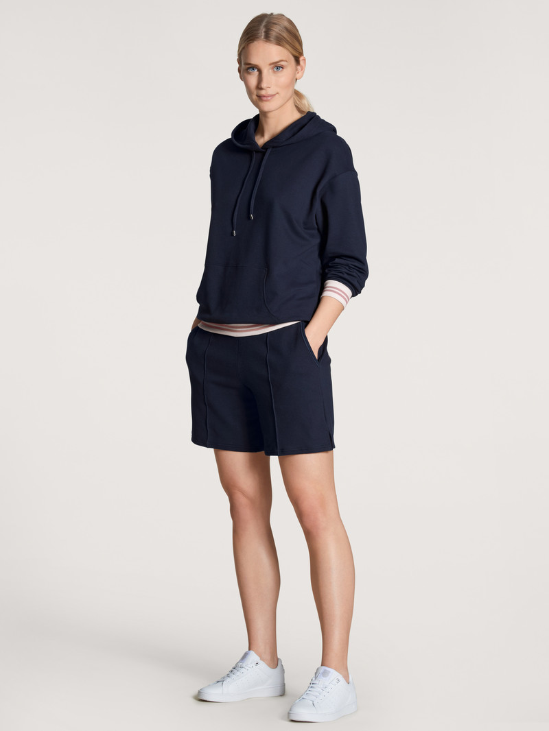 Loungewear Calida Favourites Lounge Hoodie Noir Bleu Femme | GXC-1828509